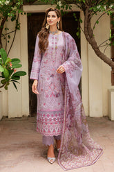 Y-804 - 3PC Luxury Lawn Collection Riwayat By Ramsha